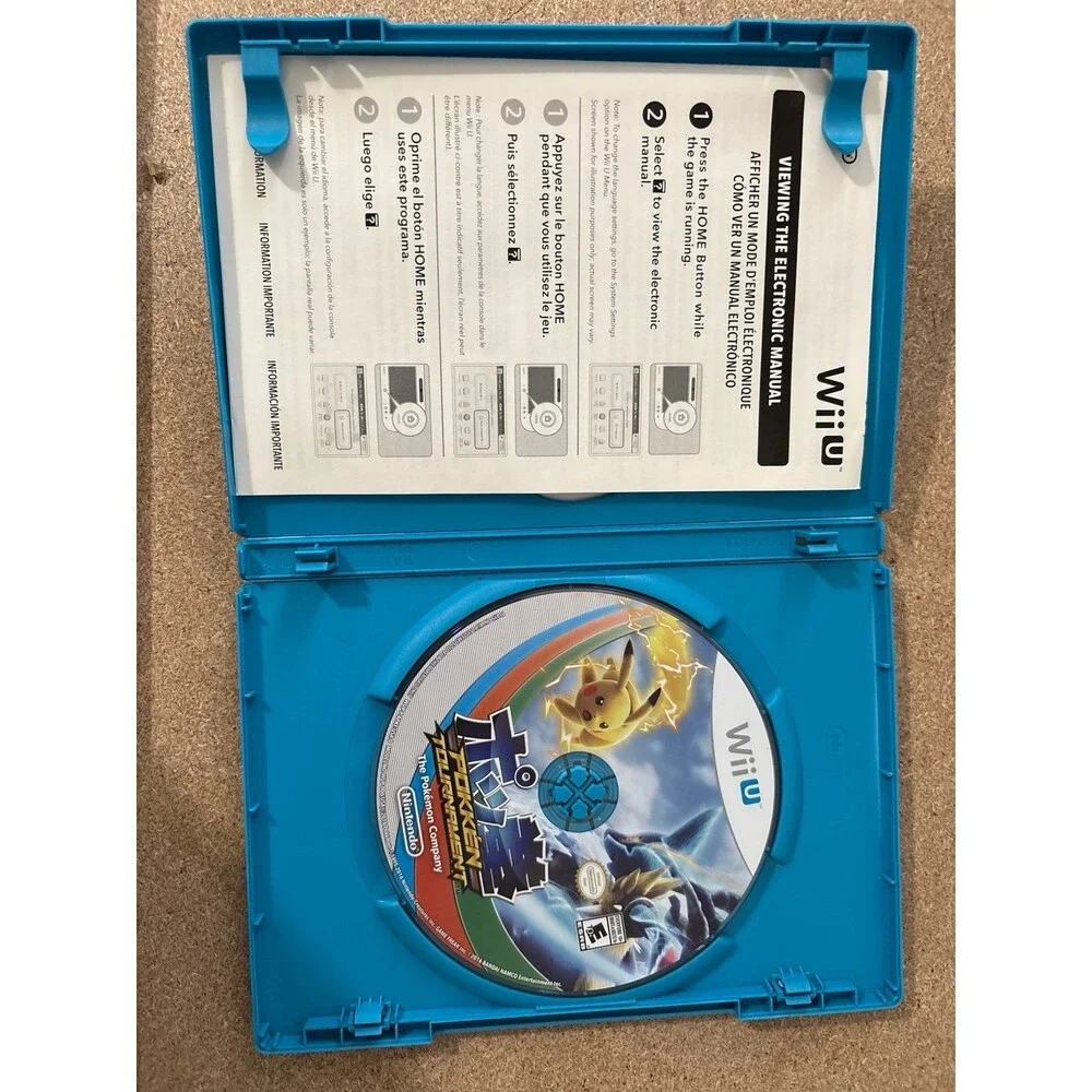 Pokémon Tournament Wii U Game Pokkén Tournament (Nintendo Wii U, 2016) CIB